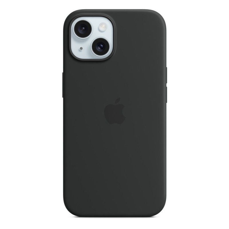 iPhone 15 Silicone Case with MagSafe - Black