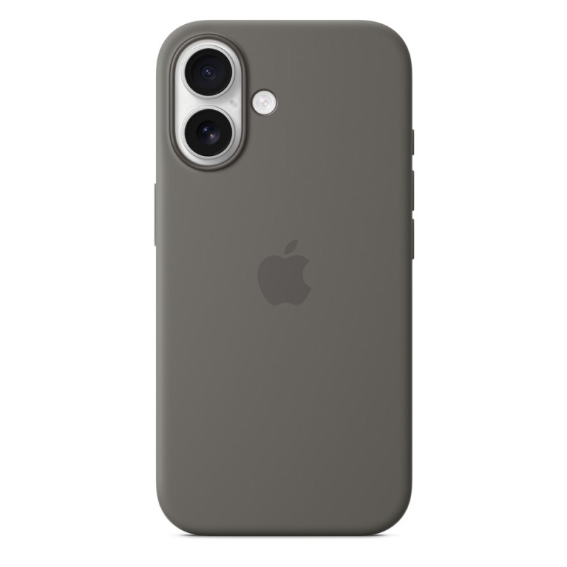 iPhone 16 Silicone Case with MagSafe - Stone Gray