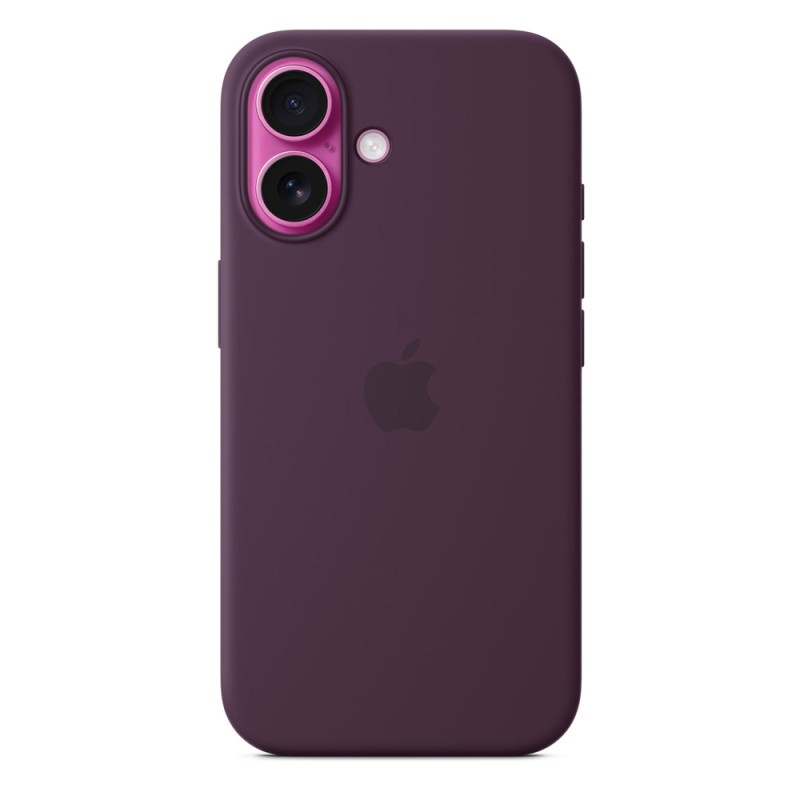 iPhone 16 Silicone Case with MagSafe - Plum