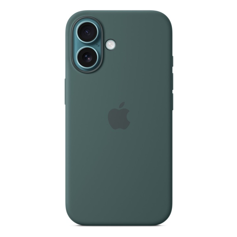 iPhone 16 Silicone Case with MagSafe - Lake Green