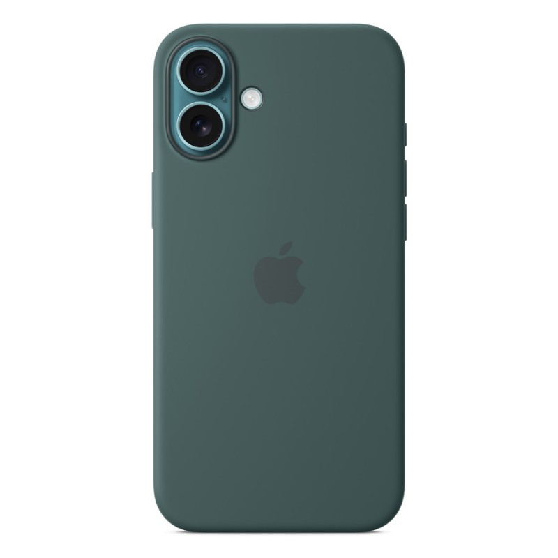 iPhone 16 Plus Silicone Case with MagSafe - Lake Green
