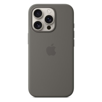 iPhone 16 Pro Silicone Case with MagSafe - Stone Gray