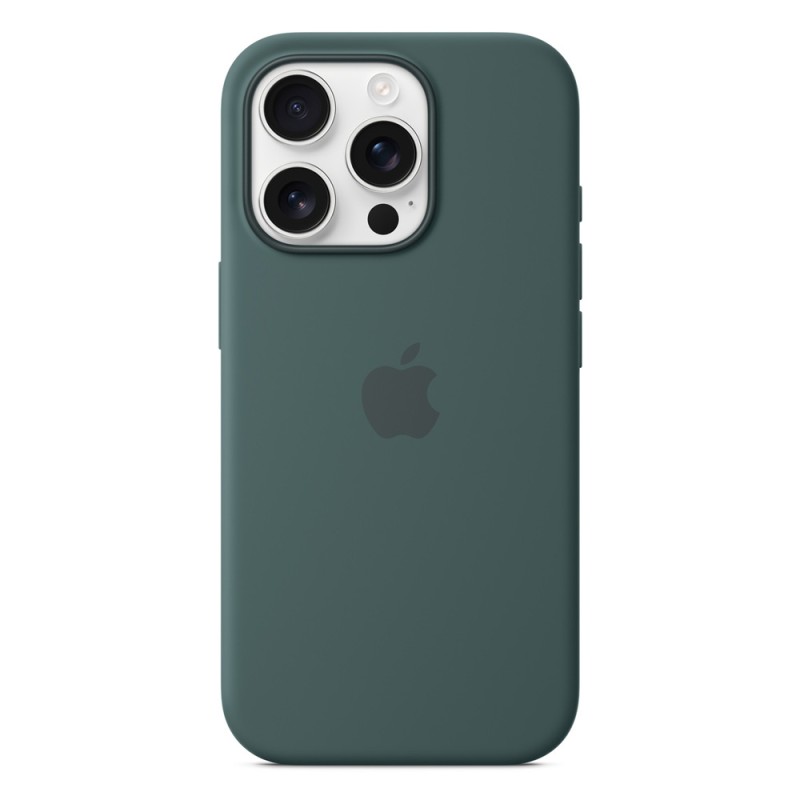iPhone 16 Pro Silicone Case with MagSafe - Lake Green