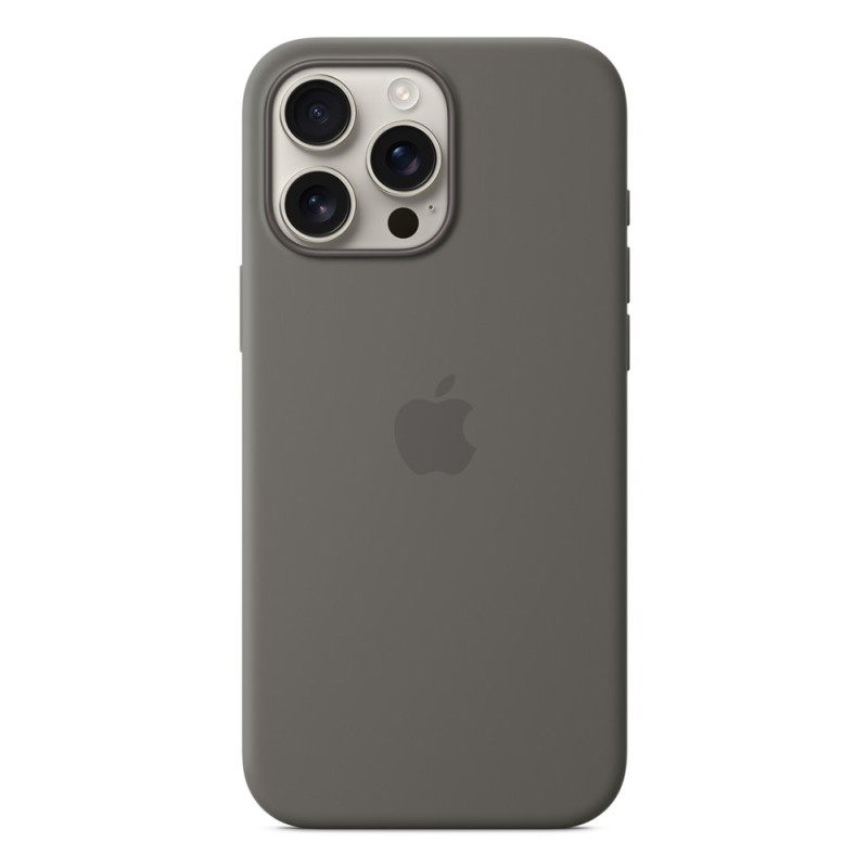 iPhone 16 Pro Max Silicone Case with MagSafe - Stone Gray