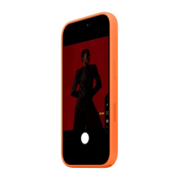 iPhone 17 Pro Silicone Case with MagSafe – Orange