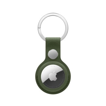 AirTag FineWoven Key Ring - Moss