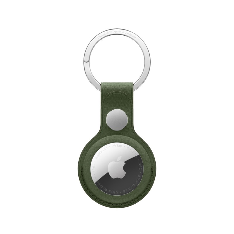 AirTag FineWoven Key Ring - Moss